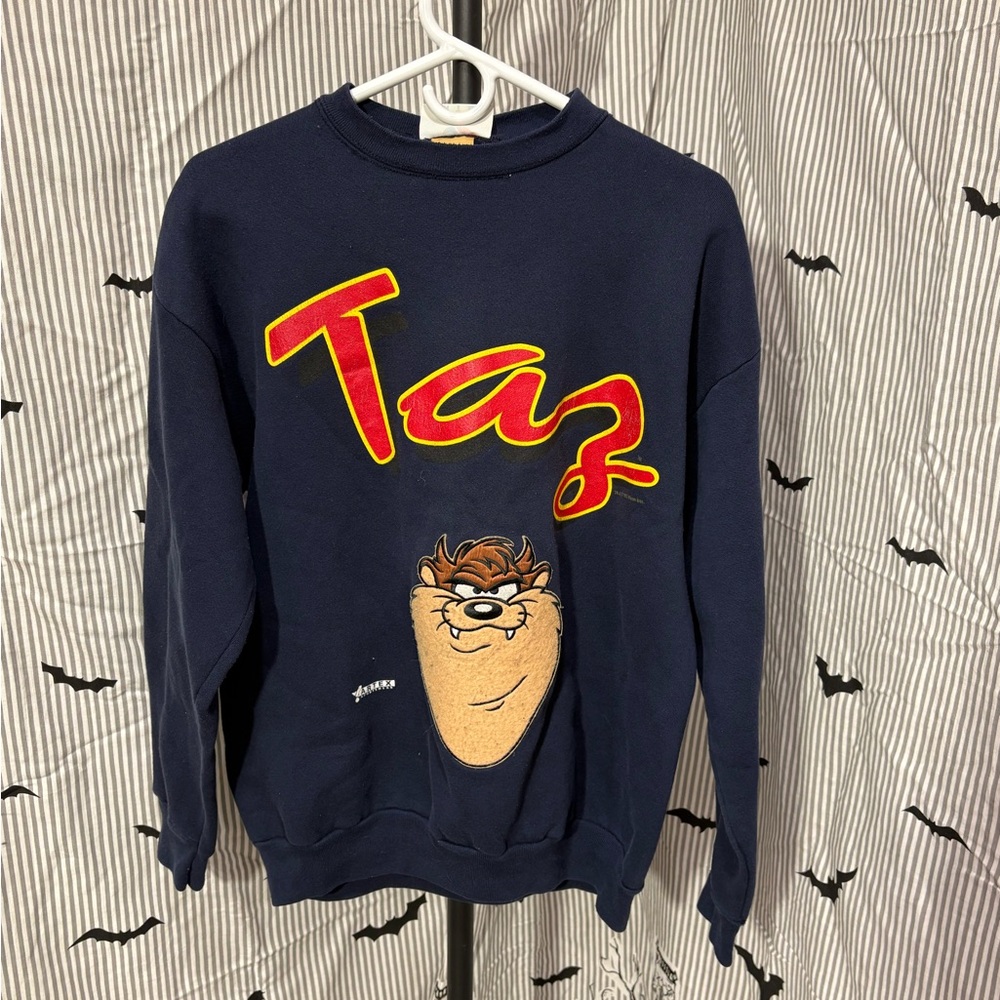 ITEM#66 Warner Bros. Taz Navy Sweater 1993